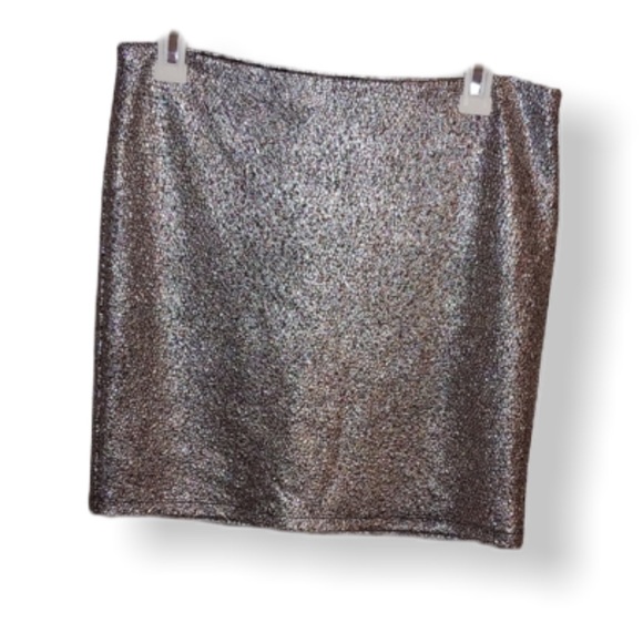 Express Dresses & Skirts - Express Silver Sparkly Skirt